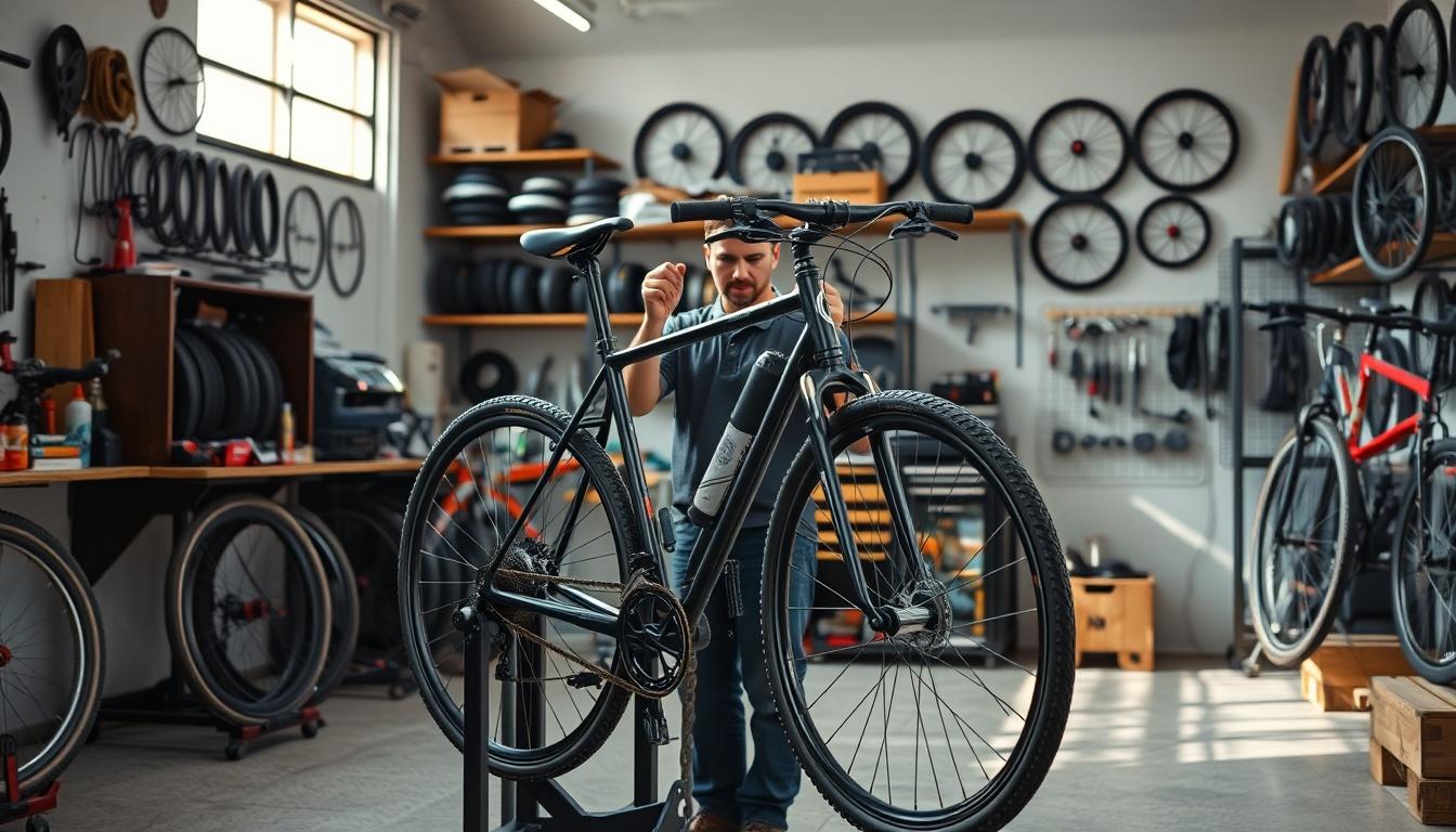 Mantenimiento de bicicletas con inspección previa